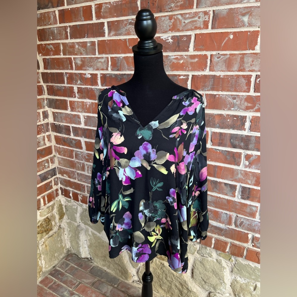 Ava & Viv long sleeve blouse, 1X